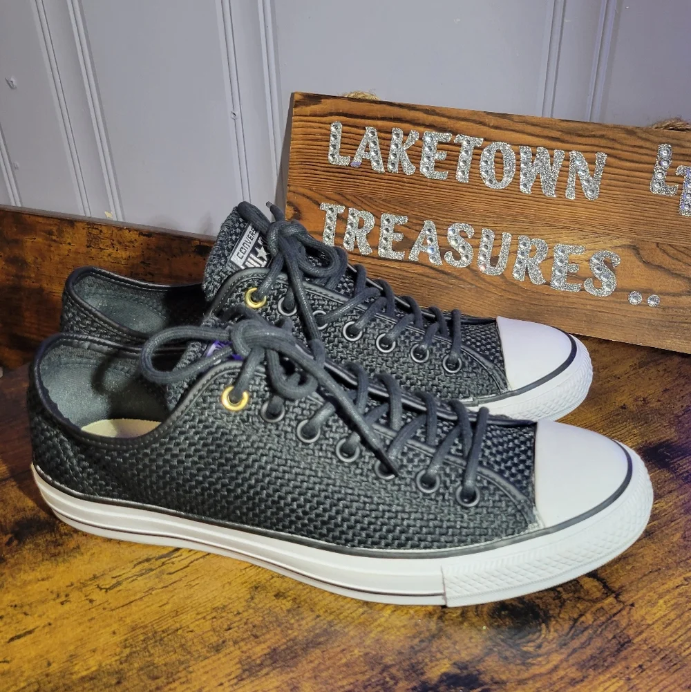 Converse Chuck Taylor All Star Ox Amp cloth low top Sneakers black/white - Picture 4 of 16